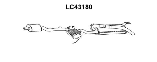 VENEPORTE Izplūdes gāzu trokšņa slāpētājs (pēdējais) LC43180