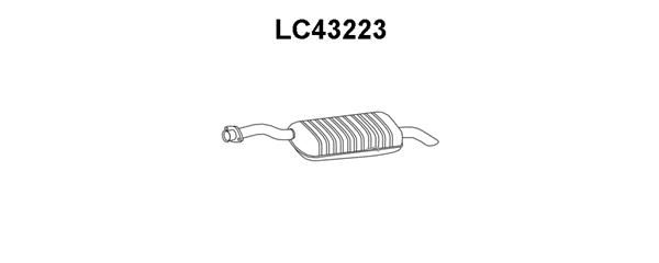 VENEPORTE Глушитель выхлопных газов конечный LC43223