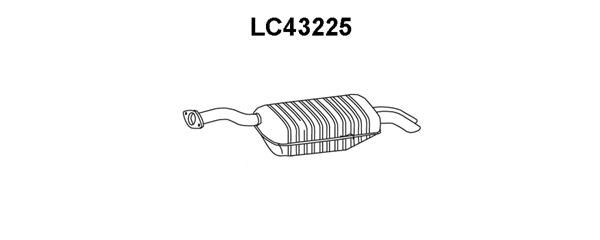 VENEPORTE Глушитель выхлопных газов конечный LC43225