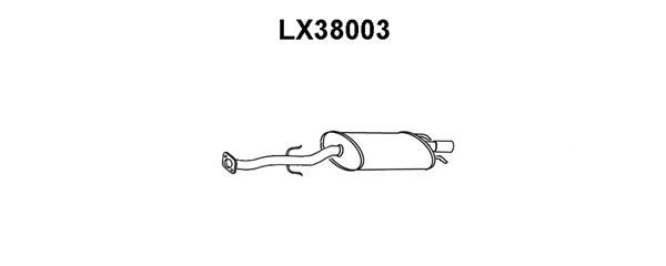 VENEPORTE Глушитель выхлопных газов конечный LX38003