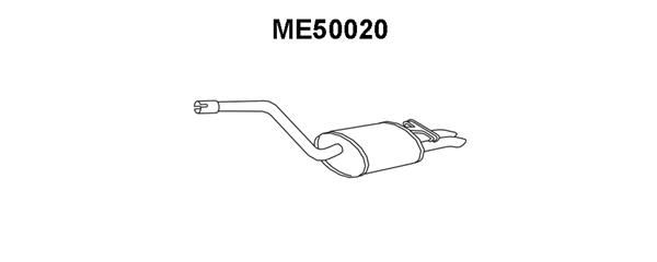 VENEPORTE Izplūdes gāzu trokšņa slāpētājs (pēdējais) ME50020