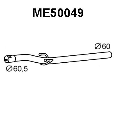 VENEPORTE Izplūdes caurule ME50049