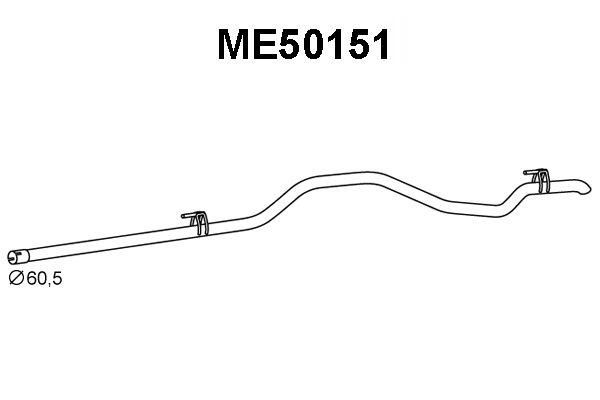 VENEPORTE Izplūdes caurule ME50151