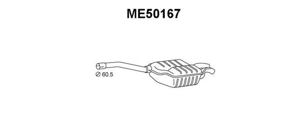 VENEPORTE Izplūdes gāzu trokšņa slāpētājs (pēdējais) ME50167