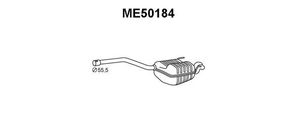 VENEPORTE Глушитель выхлопных газов конечный ME50184