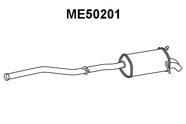 VENEPORTE Глушитель выхлопных газов конечный ME50201