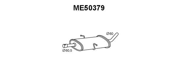 VENEPORTE Предглушитель выхлопных газов ME50379