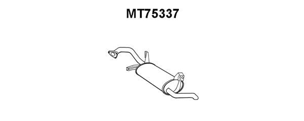 VENEPORTE Izplūdes gāzu trokšņa slāpētājs (pēdējais) MT75337