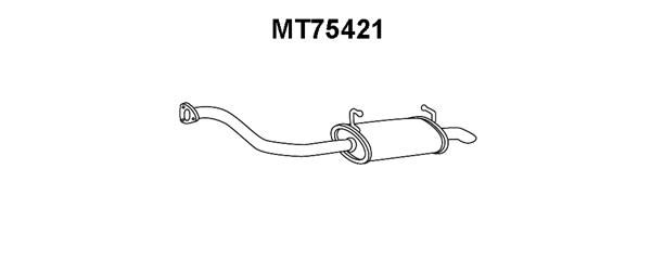 VENEPORTE Izplūdes gāzu trokšņa slāpētājs (pēdējais) MT75421