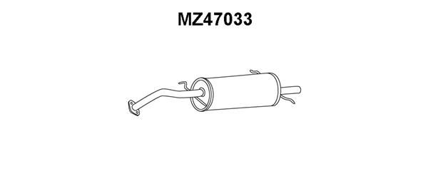 VENEPORTE Глушитель выхлопных газов конечный MZ47033