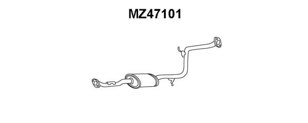 VENEPORTE Средний глушитель выхлопных газов MZ47101