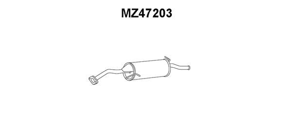 VENEPORTE Izplūdes gāzu trokšņa slāpētājs (pēdējais) MZ47203