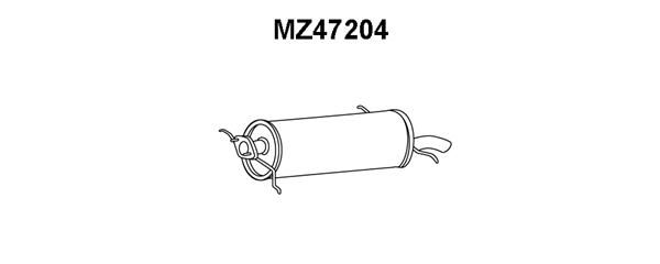VENEPORTE Izplūdes gāzu trokšņa slāpētājs (pēdējais) MZ47204