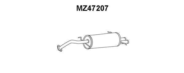 VENEPORTE Глушитель выхлопных газов конечный MZ47207