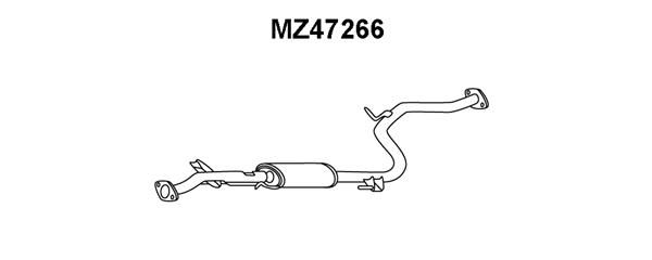 VENEPORTE Предглушитель выхлопных газов MZ47266