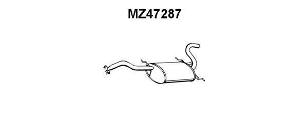 VENEPORTE Izplūdes gāzu trokšņa slāpētājs (pēdējais) MZ47287