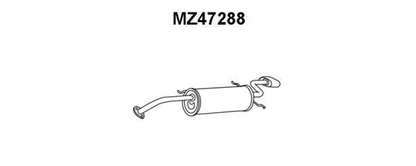 VENEPORTE Глушитель выхлопных газов конечный MZ47288
