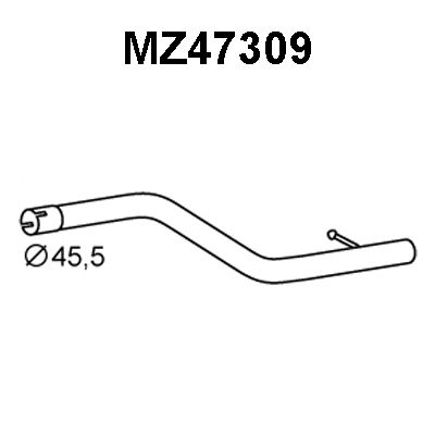 VENEPORTE Izplūdes caurule MZ47309