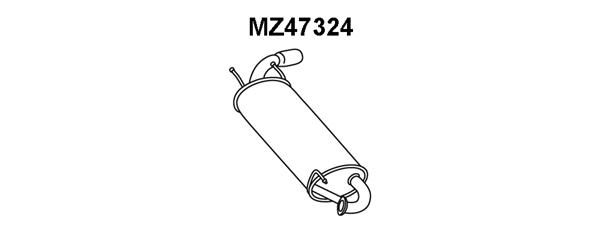 VENEPORTE Глушитель выхлопных газов конечный MZ47324