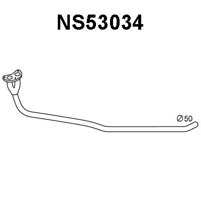 VENEPORTE Труба выхлопного газа NS53034