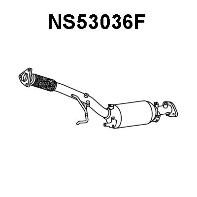 VENEPORTE Nosēdumu-/Daļiņu filtrs, Izplūdes gāzu sistēma NS53036F