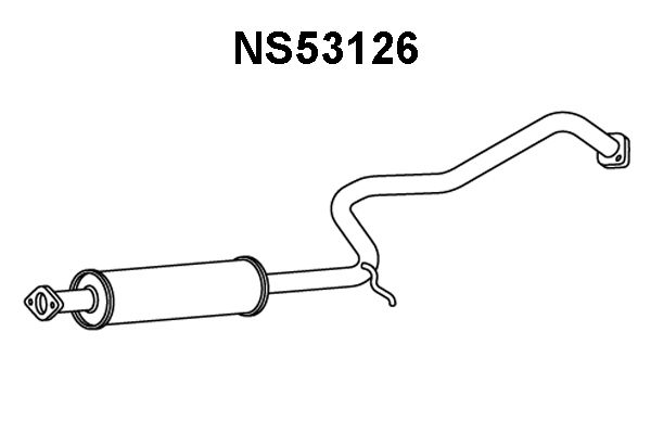 VENEPORTE Vidējais izpl. gāzu trokšņa slāpētājs NS53126