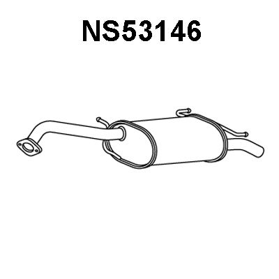 VENEPORTE Глушитель выхлопных газов конечный NS53146