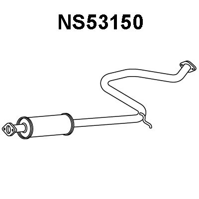 VENEPORTE Izplūdes gāzu priekšslāpētājs NS53150