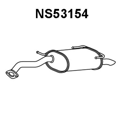 VENEPORTE Izplūdes gāzu trokšņa slāpētājs (pēdējais) NS53154