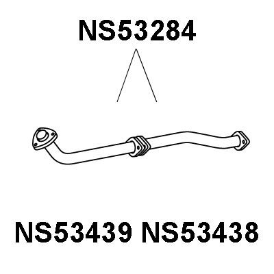 VENEPORTE Труба выхлопного газа NS53284
