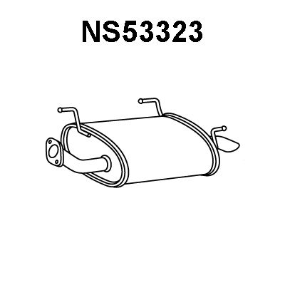 VENEPORTE Глушитель выхлопных газов конечный NS53323