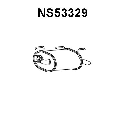 VENEPORTE Izplūdes gāzu trokšņa slāpētājs (pēdējais) NS53329