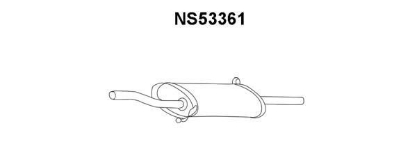 VENEPORTE Izplūdes gāzu trokšņa slāpētājs (pēdējais) NS53361