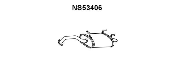 VENEPORTE Глушитель выхлопных газов конечный NS53406