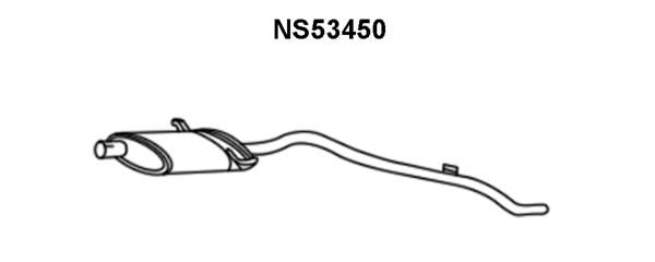 VENEPORTE Izplūdes gāzu trokšņa slāpētājs (pēdējais) NS53450