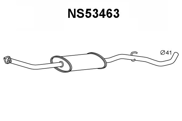VENEPORTE Предглушитель выхлопных газов NS53463