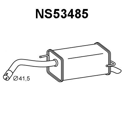 VENEPORTE Izplūdes gāzu trokšņa slāpētājs (pēdējais) NS53485