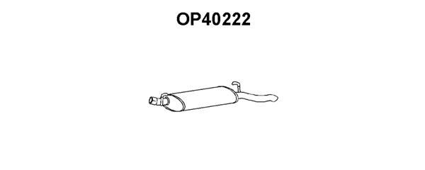 VENEPORTE Глушитель выхлопных газов конечный OP40222