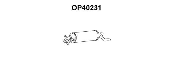 VENEPORTE Глушитель выхлопных газов конечный OP40231