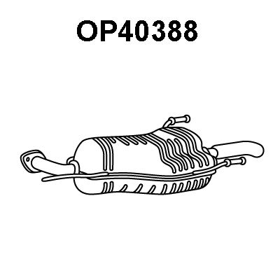 VENEPORTE Глушитель выхлопных газов конечный OP40388