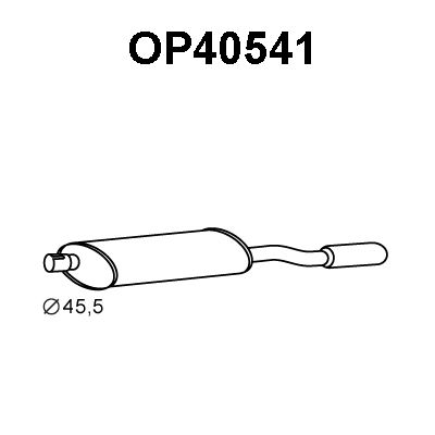 VENEPORTE Глушитель выхлопных газов конечный OP40541