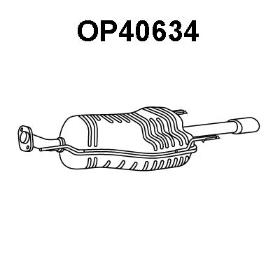 VENEPORTE Izplūdes gāzu trokšņa slāpētājs (pēdējais) OP40634