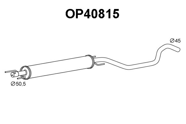 VENEPORTE Izplūdes gāzu priekšslāpētājs OP40815