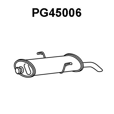 VENEPORTE Izplūdes gāzu trokšņa slāpētājs (pēdējais) PG45006