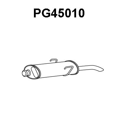 VENEPORTE Глушитель выхлопных газов конечный PG45010