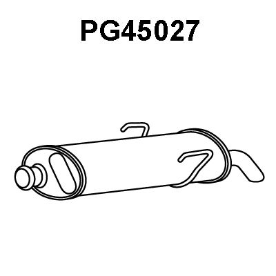 VENEPORTE Глушитель выхлопных газов конечный PG45027
