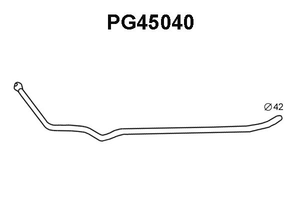VENEPORTE Труба выхлопного газа PG45040