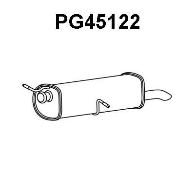VENEPORTE Izplūdes gāzu trokšņa slāpētājs (pēdējais) PG45122