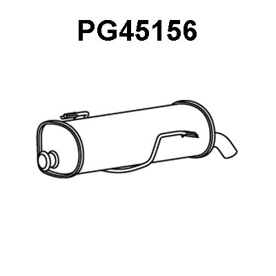 VENEPORTE Izplūdes gāzu trokšņa slāpētājs (pēdējais) PG45156