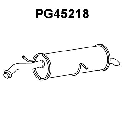 VENEPORTE Izplūdes gāzu trokšņa slāpētājs (pēdējais) PG45218